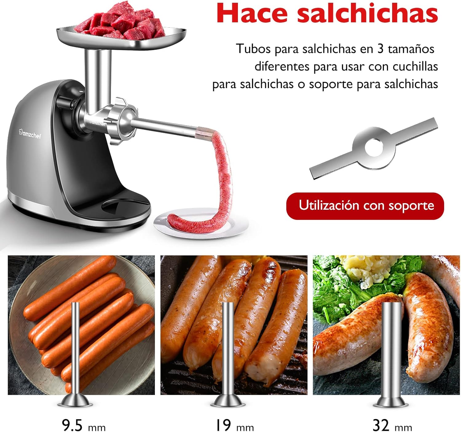 Accesorios AMZCHEF para picadora Accesorios AMZCHEF para picadora